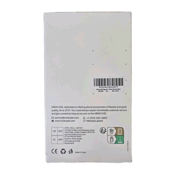 Miracase: iPhone 15 Pro Black Case (6.1"): Kickstand, Magnetic Ring Holder - Picture 2 of 3